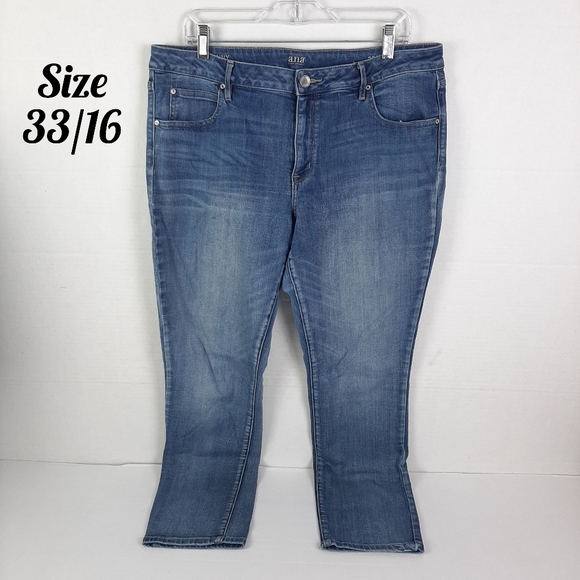 a.n.a Denim - Womens Size 33/16 Skinny Denim Blue Jeans by a.n.a
